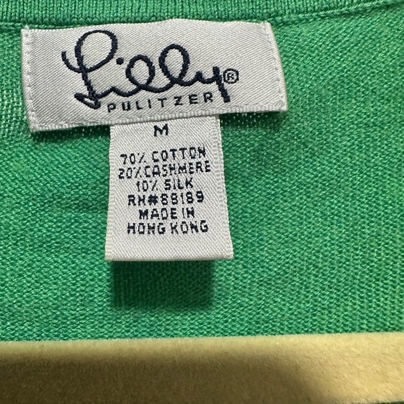 Lilly Pulitzer Cashmere Silk Cotton Blend Sweater Size M - Picture 5 of 5